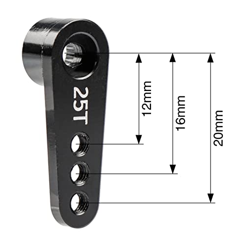 4pcs Aluminum RC 25T Servo Horn for Futaba Savox Xcore MG995 MG996R MG946R Servo