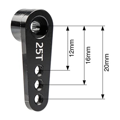4pcs Aluminum RC 25T Servo Horn for Futaba Savox Xcore MG995 MG996R MG946R Servo