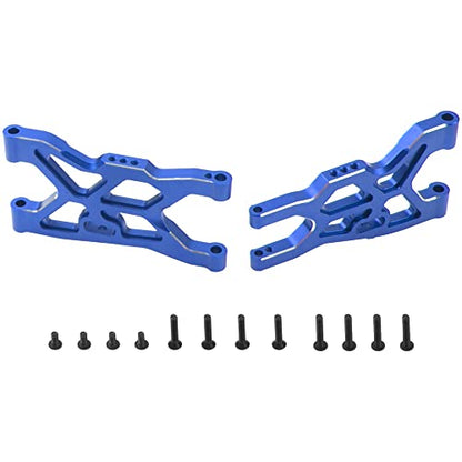 Metal Front & Rear Suspension Arms Set Upgrades Parts Compatible with Arrma 1/8 Infraction 4X4 MEGA/Vendetta 4X4 3S BLX RC Car (Blue) - color: Blue