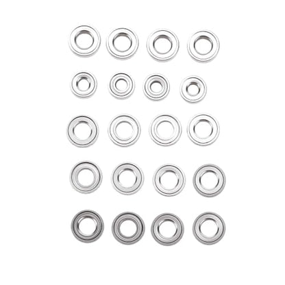 20-Piece Stainless Steel RC Bearing Kit | 3x6x2mm 3x6x2.5mm 2x5x2.5mm for Axial SCX30 1/30 Crawler