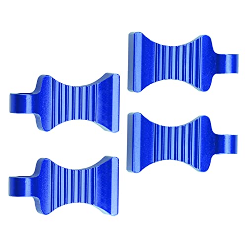 RC Body Clips Pins with Metal Aluminum Pull Tabs 1.2mm Rod for All 1/10 1/12 Scale Redcat HPI Himoto HSP Exceed RC Car Truck Buggy Shell Replacement Parts (Navy Blue) - color: Navy Blue