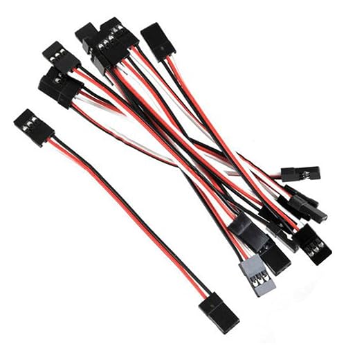 10pcs Female to Female Extension Cable Set Hard Connectors for Car Plane Helicopter Applications