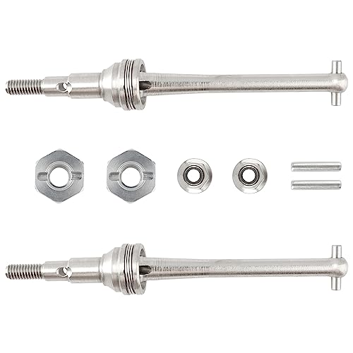 RC CAR 16410 Metal Front Universal Drive Shafts Accessories Spare Parts for H16GT H16DR H16BM H16 H16P H16E 16208 16209 16210 16207 JC16EP HP161S H17 1:16 Brushless RC Monster Trucks Vehicle