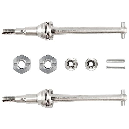 RC CAR 16410 Metal Front Universal Drive Shafts Accessories Spare Parts for H16GT H16DR H16BM H16 H16P H16E 16208 16209 16210 16207 JC16EP HP161S H17 1:16 Brushless RC Monster Trucks Vehicle