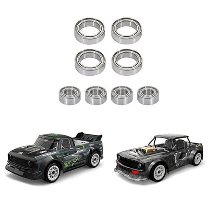Double Rubber Seal for SG1603 SG1604 for UDIRC UD1601 UD1602 UD1603 UD1604 1/16 rc Car Spare Parts Accessories 8 Pcs Ball Bearing Set