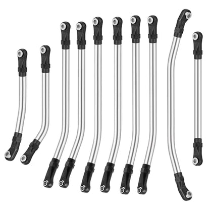 RCLIONS High Clearance Suspension Links Linkage for Redcat Ascent Fusion | 1/10th RC Crawler Car Upgrade Parts,Made of Stainless Steel