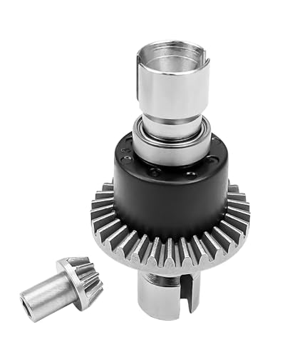 RC Car Differential and Differential Drive Gear Compatible with Hyper GO H16GT H16DR H16BM 1:16 1:14 Scale Replace 16420Y 10402Y Powder Metallurgy Material