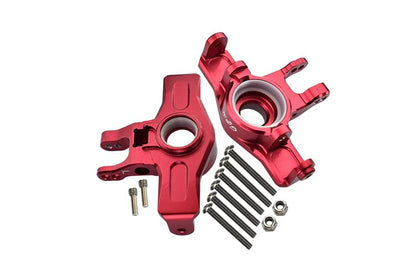 GPM For Traxxas Unlimited Desert Racer 4X4 (#85076-4) Upgrade Parts Aluminum Front Knuckle Arms - 1Pr Set Red