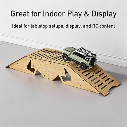 RC Crawler Seesaw Bridge, Course Obstacle for 1/18 and 1/24 Mini Crawlers (Bridge Ramp) - size: Bridge Ramp