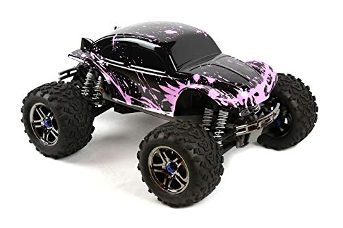 SummitLink Custom Body Compatible for 1/10 1/8 Scale RC Car or Truck (Truck not Included) (Muddy Pink Over Black) - style: Muddy Pink Over Black