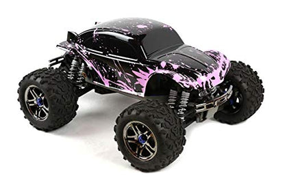 SummitLink Custom Body Compatible for 1/10 1/8 Scale RC Car or Truck (Truck not Included) (Muddy Pink Over Black) - style: Muddy Pink Over Black