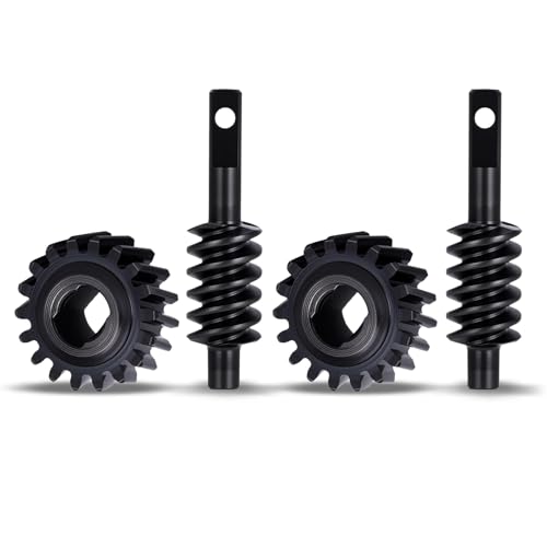 GOUPRC 2/18T Steel Differential Gear Worm Gear for SCX30 1/30 Axial RC Crawler Upgrades, 2 Pairs - style: 18T of 2 Pairs