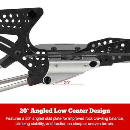 Hobbypark Carbon Fiber LCG Chassis Kit for Axial SCX10 SCX10 II Capra 1.9 UTB and Other 1/10 RC Crawler Car DIY Builds Upgrades Parts