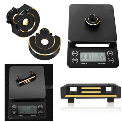 RC Upgrades Part for 1/10 TRX4,Brass Front & Rear Portal Axles,Diff Covers,Inner & Outer Portal Cover Housing,Axle Mount,Caster Blocks C Hub Carrier,Hex Hub w/Red Diff Covers,Black - color: Black (Upgrades)