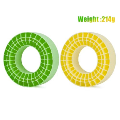 RC 2.2” Silicone Tire Inserts, 45A Silicone Rubber Inner Liners, Waterproof, for 2.2 Crawler Tires (Yellow, 4PCS) - color: Yellow