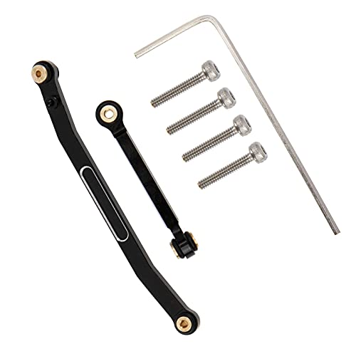 Aluminum Steering Servo Rod Tie Links Drag Linkage Compatible with Axial SCX24 AXI90081 AXI00002 1/24 RC Crawler Car