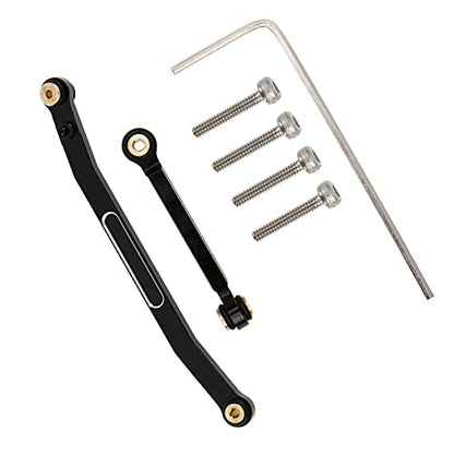 Aluminum Steering Servo Rod Tie Links Drag Linkage Compatible with Axial SCX24 AXI90081 AXI00002 1/24 RC Crawler Car