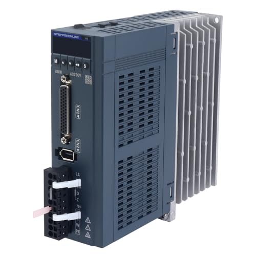 STEPPERONLINE AC Servo Motor kit A6 Series 750W Servo Motor 3000rpm 2.39Nm with Brake 17 Bit Absolute Encoder IP67 + 750W Impuls/RS485/analoger AC Servo Motor Driver+ 3.0M Cabels