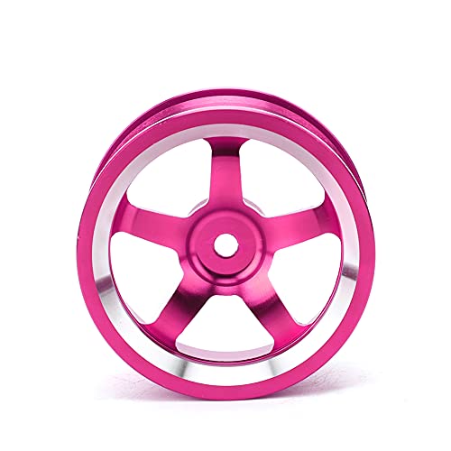 Tbest Aluminum Alloy RC Wheel Hub, Lightweight Durable 4Pcs Set, 1/10 Scale Drift Wheels Fit for Touring Tires, for RC Drift Cars, Racing Cars, Hobbyists