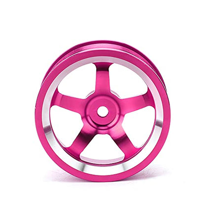Tbest Aluminum Alloy RC Wheel Hub, Lightweight Durable 4Pcs Set, 1/10 Scale Drift Wheels Fit for Touring Tires, for RC Drift Cars, Racing Cars, Hobbyists