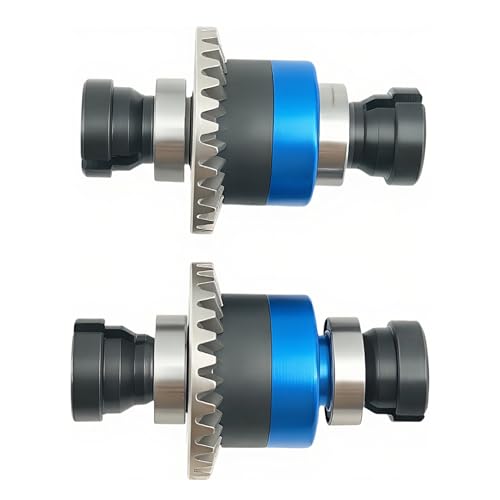 2PCS 30T 0.8Mod Differential Set for ARRMA Granite Typhon Mojave GROM (Blue) | Metal,Front,Rear,1/18,1/14,ARA311177 ARA311177V2,Pre-Assembled,High Strength,Wear Resistant,Precision Fit - color: Blue