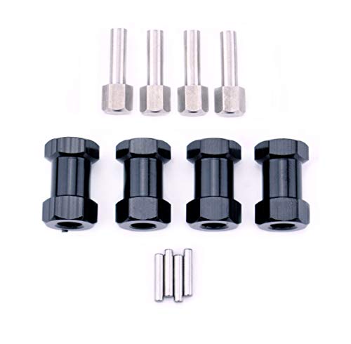 12mm Wheel Hex Hub 20mm Extension Hex Drive Adapter | For 1/10 RC Crawler, SCX10 D90, 4PCS - style: 20mm