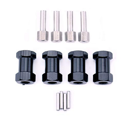 12mm Wheel Hex Hub 20mm Extension Hex Drive Adapter | For 1/10 RC Crawler, SCX10 D90, 4PCS - style: 20mm
