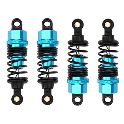 ShareGoo 4Pack Adjustable Shock Absorber Damper 68mm 102004 Compatible with HPI HSP Traxxas Losi Axial Tamiya Lightning EP 1/10 On-Road RC Drift Car (Blue) - color: Blue
