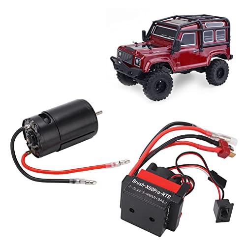 Changor Brushed RC Motor 550 29T High with 60A ESC Combo Set for SCX10 1/10 Offroad RC Car