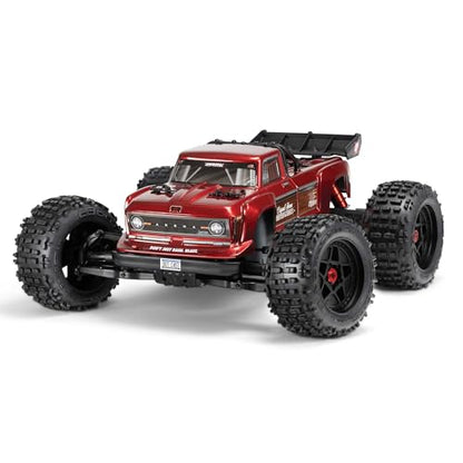 ARRMA RC Truck Outcast 4X4 4S BLX 1/10TH 4WD Stunt Truck RTR (Battery and Charger Not Included), Red, ARA4410V2T4 - color: Red