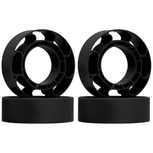 OGRC 1.0 Silicone Rubber Inserts RC Tire Inserts for TRX4M SCX24 1/18 1/24 RC Crawler Car (OD 60-64mm) - Black - color: Black