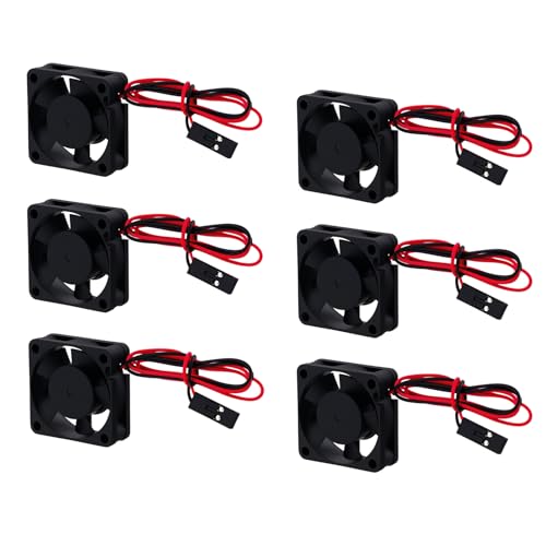 6Pcs Plastic 30mm RC Car Brushless Motor ESC Cooling Fan Heatsink Compatible with 1/10 1/12 1/8 HSP HPI Wltoys Himoto Tamiya Redcat Upgrades Parts