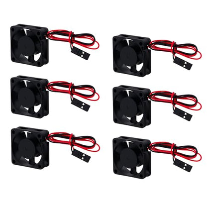 6Pcs Plastic 30mm 3010 RC Car Brushless Motor Heatsink ESC Cooling Fan DC 5V for HSP HPI Wltoys Himoto Tamiya Redcat 1/8 1/10 1/12 Scale 540 550 Motor Upgrades Part