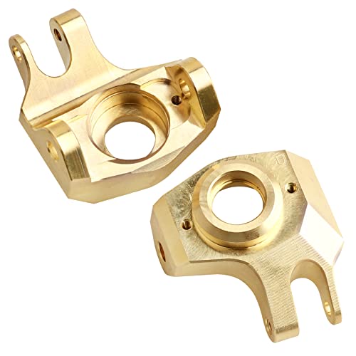 Heavy Duty Brass Front Steering Knuckles Carrier Weights for 1:10 Axial SCX10 II 90046 RC Crawler Car Upgrades