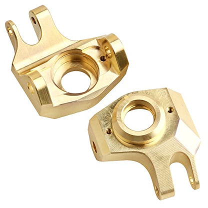 Heavy Duty Brass Front Steering Knuckles Carrier Weights for 1:10 Axial SCX10 II 90046 RC Crawler Car Upgrades