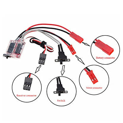 050 66T Brushed Motor 30A ESC Combo for Axial SCX24 RC Cars High Torque Low Noise Upgrade Power System 1 24 Scale Crawler DIY Replacement Parts