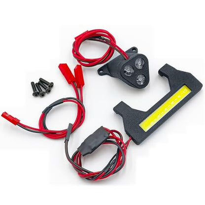RC Car LED Lights Kit Front & Rear Light Lamp Taillight Headlight Set Compatible with Arrma Kraton EXB 1/8 RC Crawler Car Upgrade Parts Decoration LED Lights Accessories