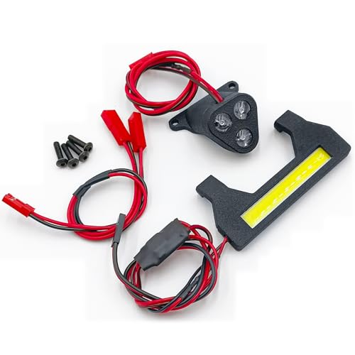 RC Car LED Lights Kit Front & Rear Light Lamp Taillight Headlight Set Compatible with Arrma Kraton EXB 1/8 RC Crawler Car Upgrade Parts Decoration LED Lights Accessories