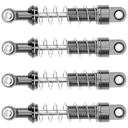 Metal Shock Absorber Damper Suspension with Extender Seat Mount Compatible with 1/12 MN D90 D91 D96 D99 D99S MN90 MN99S WPL C14 C24 C34 1/16 RC Crawler Car (Titanium) - color: Titanium