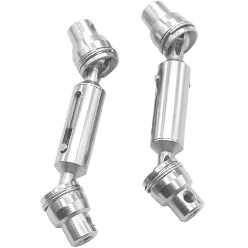 2PCS ShareGoo Metal RC Car Drive Shaft CVD Center Driving Shaft Dogbone 58-72mm Compatible with WPL HengLong 1/16 RC Military Truck Crawler Car