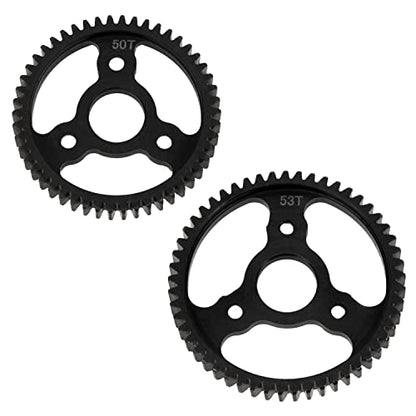 DKKY 6PCS 32P M0.8 Metal Hardened Steel Gear 53T 50T Spur Gear with 13T 15T 17T 19T Pinion Gear Set for TRX4 1/10 Slash 4x4/VXL/Stampede 4x4/VXL/Rustler 4X4/VXL/Summit/T-Maxx Replace #3956