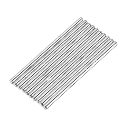 MECCANIXITY 10pcs 2mmx40mm Toys Shaft Round Rod Axles Drive Shaft for DIY RC Car Truck Boat Helicopter Model Part, Silver - size: 2mmx40mm