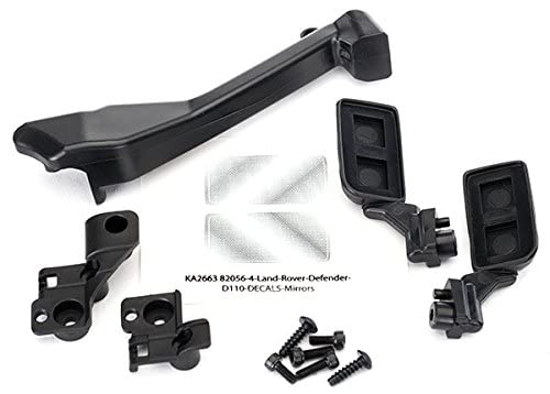 Traxxas 8020 Side Mirrors/Snorkel/Mounting Hardware, Black