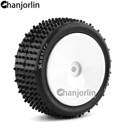 1/10 RC Off Road racing Tires and Wheels Rims 12mm Hex Front and Rear Tyres For 1:10 Scale Buggy Car Serpent Spyder SRX2 SRX4 XRAY XB2 Tekno EB410 yokomo yz4 Tamiya TD4 TT-02B DF-02 4PCS