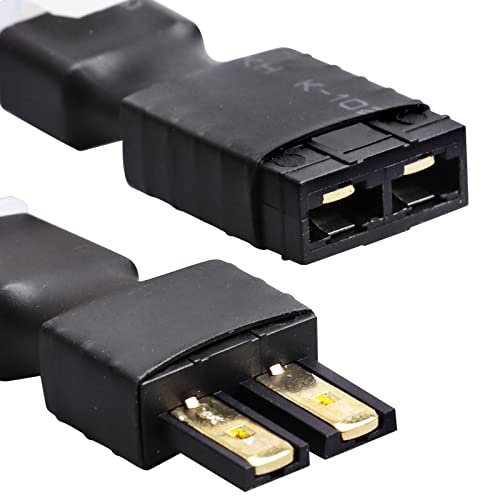 Hobbypark RC Battery/Charger Adapter Connector for Traxxas TRX to Tamiya Plugs fit Slash/Rustler/Stampede/Bandit/E Revo RC Cars