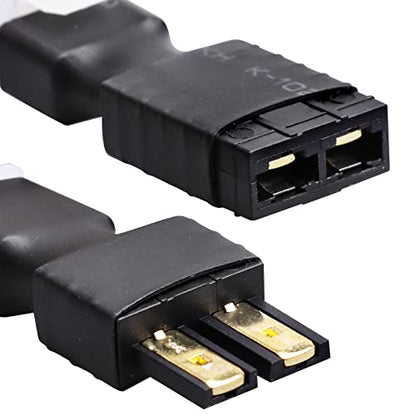 Hobbypark RC Battery/Charger Adapter Connector for Traxxas TRX to Tamiya Plugs fit Slash/Rustler/Stampede/Bandit/E Revo RC Cars