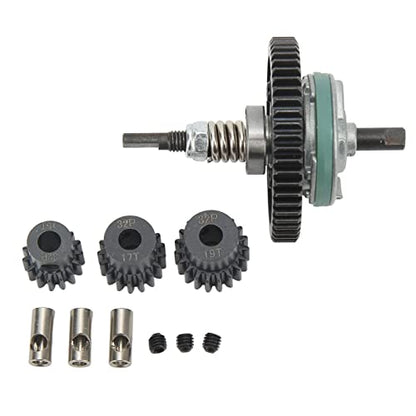 RC Car Differential Assembly with 15T 17T 19T Motor Gear Set Steel Material High Strength Differential Gear for 1 10 RC Car Efficient Deceleration Power and Smooth