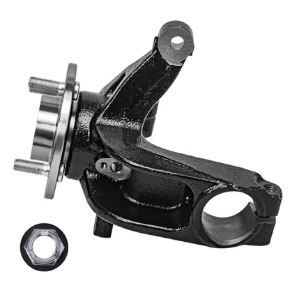 Detroit Axle - Front Right Steering Knuckle Kit for 06-11 Ford Focus w/Auto | Trans., Passenger Side CV Axle Shaft Steering Knuckle & Wheel Bearing Hub 2006 2007 2008 2009 2010 2011 Replacement - size: 2UX47687/Pair