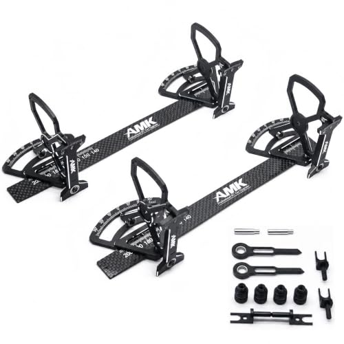 AMK 4D RC Car Setup System for 1/10 Touring Cars, Aluminum Setup Station Tool for Camber Toe Ride Height Suspension Adjustment Compatible with XRAY X4 Yokomo BD10 BD11 Tamiya TT-02