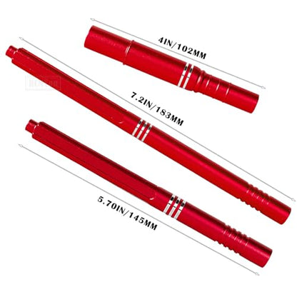 Aluminum RC Center Slider Driveshaft Upgrades Part for 1/10 Kraton 4x4 4S V2 BLX,Outcast 4x4 4S V2 BLX,Center Slider CVD Hops Up,Red - color: Red - Parts